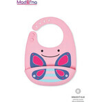 Zoo silicon bib Butterfly 1×1 buc, silicon bib