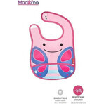 Zoo silicon bib Butterfly 1×1 buc, silicon bib