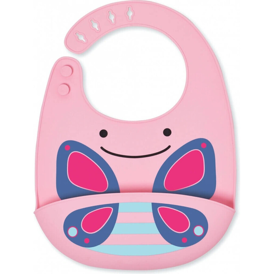 Zoo silicon bib Butterfly 1×1 buc, silicon bib