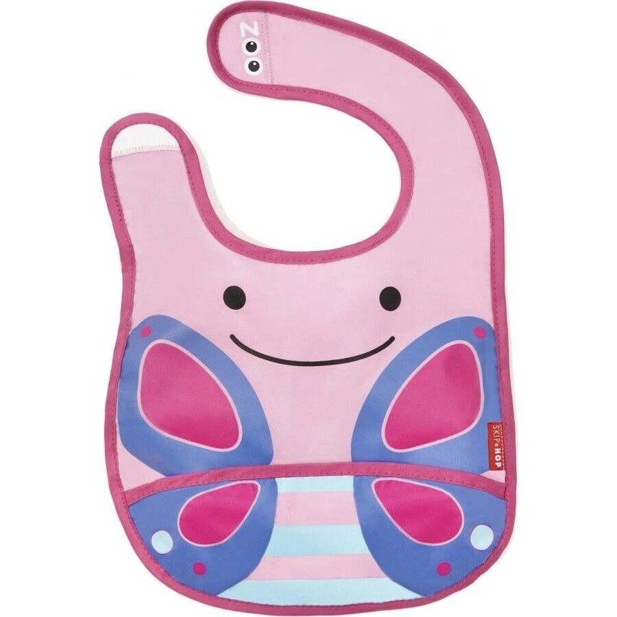 Zoo silicon bib Butterfly 1×1 buc, silicon bib