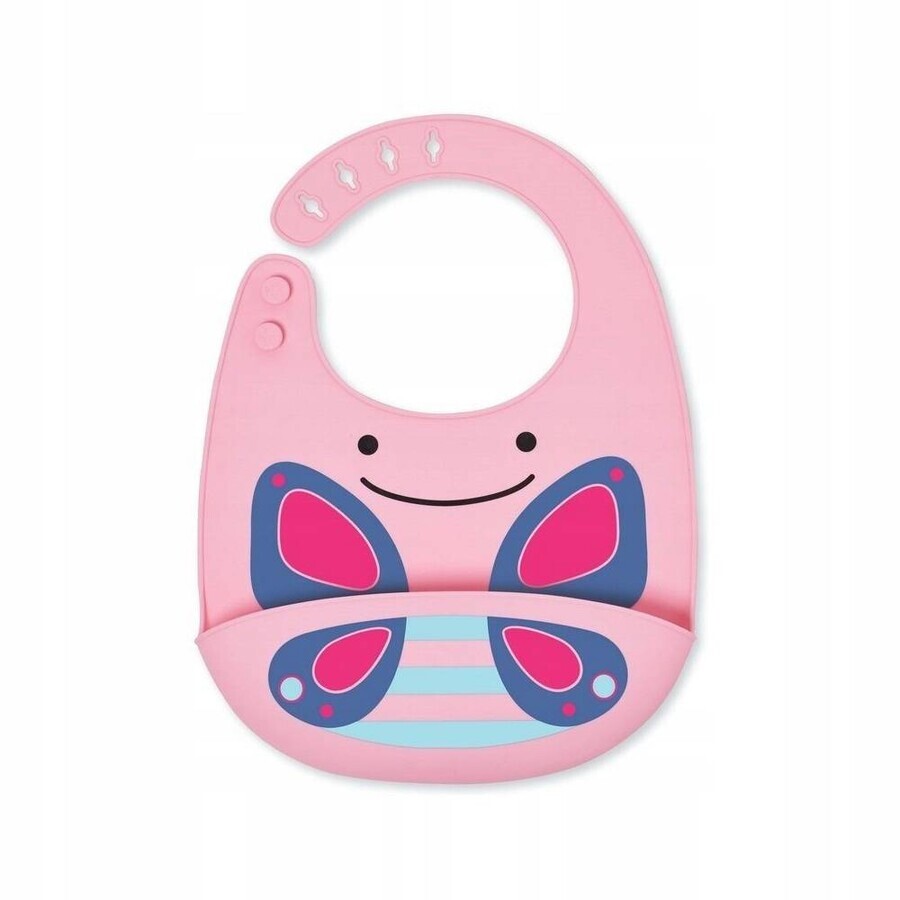 Zoo silicon bib Butterfly 1×1 buc, silicon bib