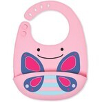 Zoo silicon bib Butterfly 1×1 buc, silicon bib