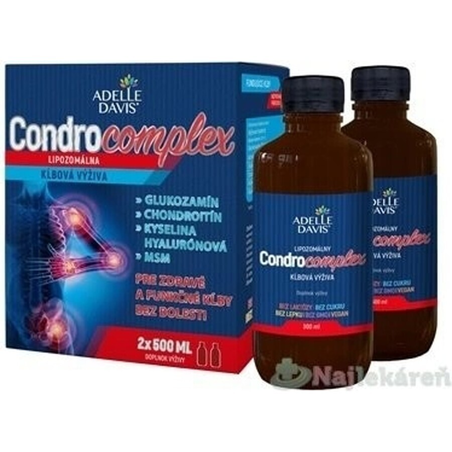 Adelle Davis CONDROCOMPLEX Liposomal Joint Nutrition 2×500 ml, complemento alimenticio