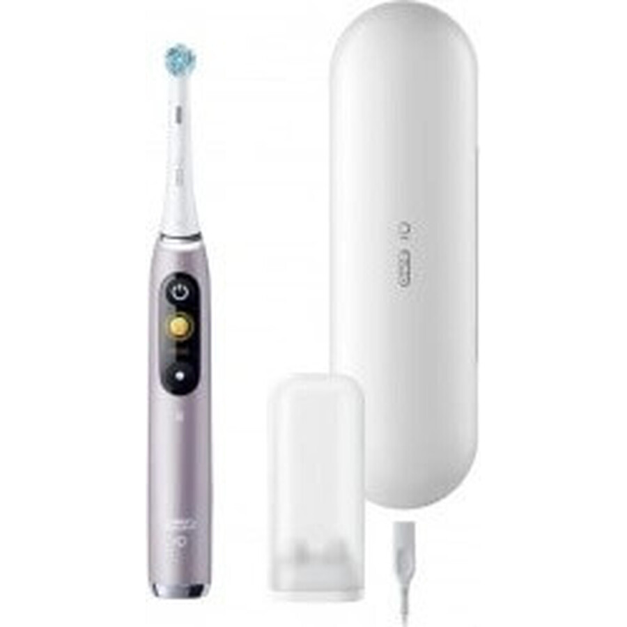 Oral B EK iO Series 9 Rose Quartz + portacepillos + estuche de viaje 1×1 set, cepillo de dientes electrónico