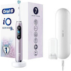 Oral B EK iO Series 9 Rose Quartz + portacepillos + estuche de viaje 1×1 set, cepillo de dientes electrónico