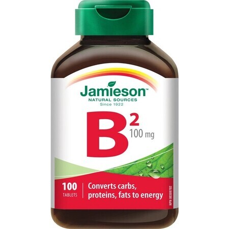 JAMIESON VITAMINA B2 RIBOFLAVIN 100 mg 1×100 tbl, vitamina B2