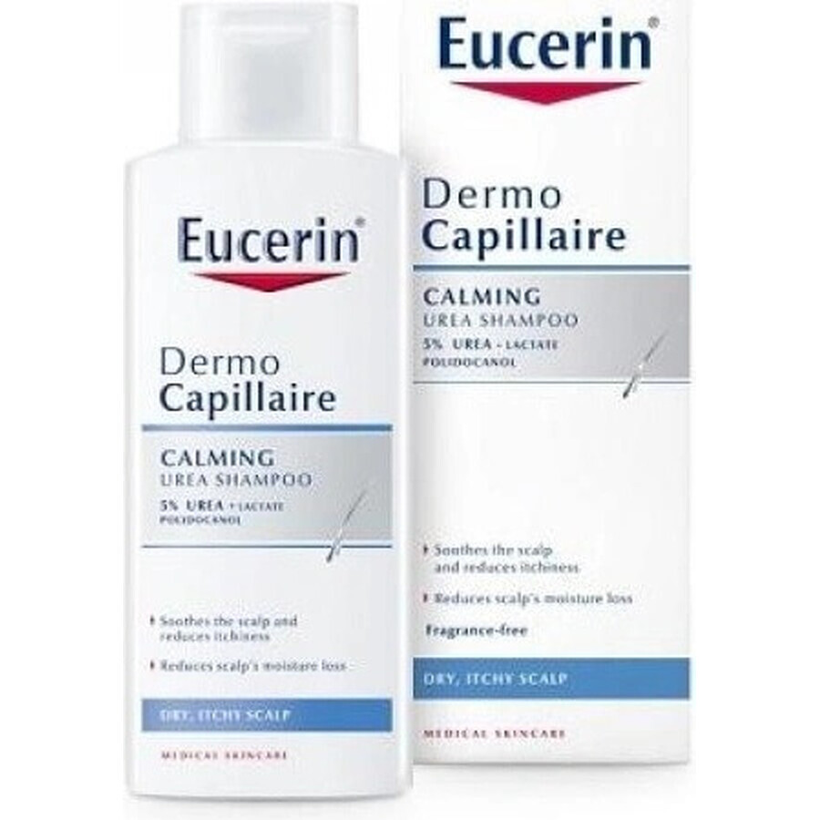 Eucerin DermoCapillaire Champú 5% Urea 1×250 ml para piel seca