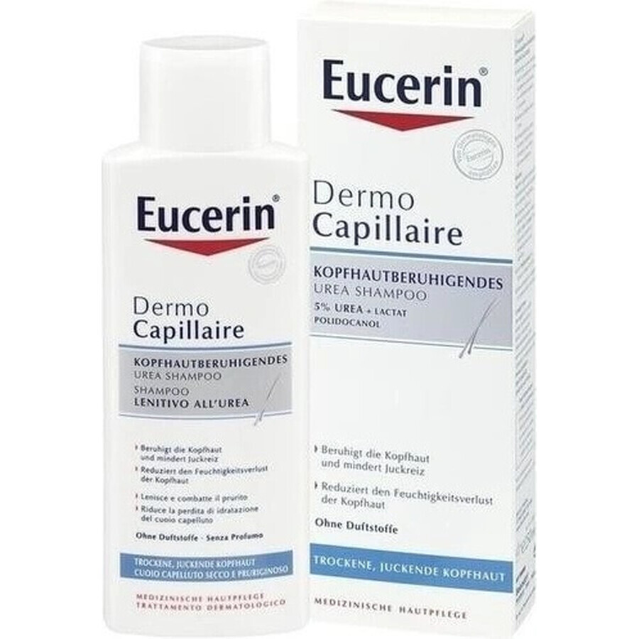 Eucerin DermoCapillaire Champú 5% Urea 1×250 ml para piel seca