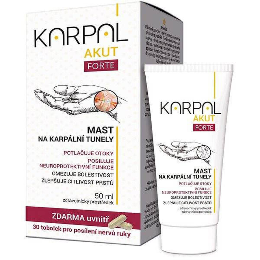 KARPAL AKUT FORTE l + KARPA-L AKU 50ml + 30 cps, complemento alimenticio