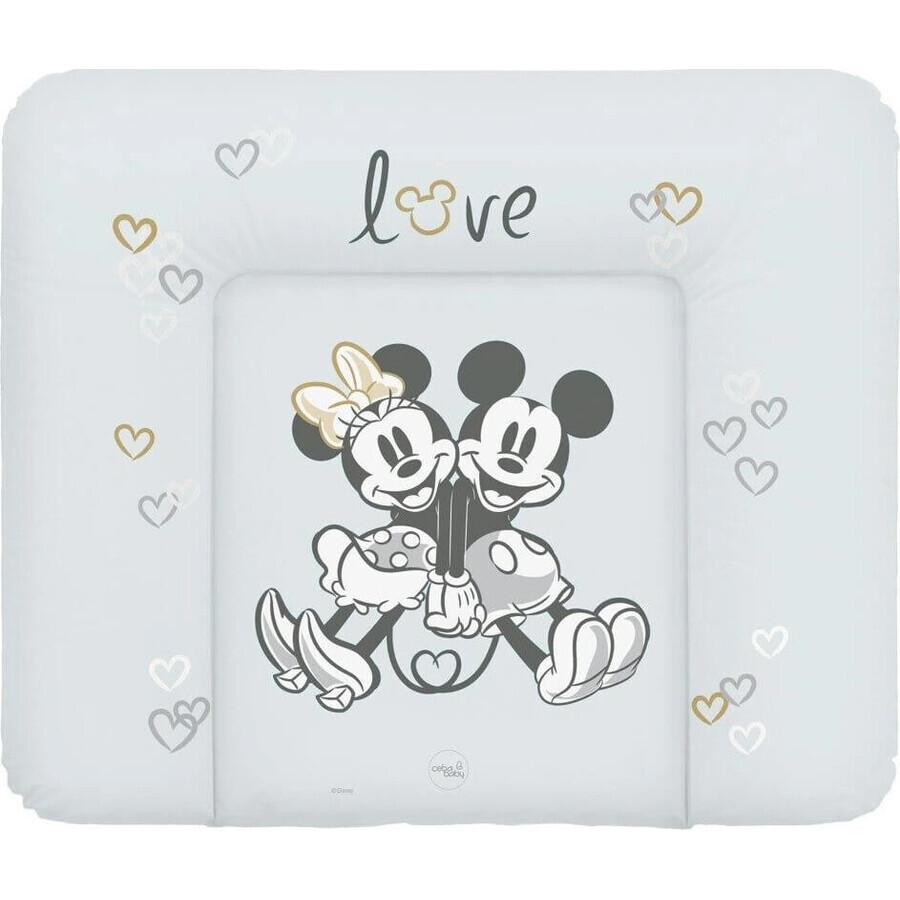 CEBA Covoraș de schimb moale pentru comodă (85x72) Disney Minnie & Mickey Gri 1×1 buc