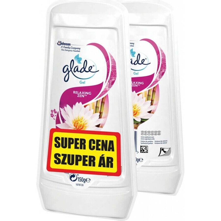 Glade Relaxing Zen Gel Relaxing Zen duopack 2×150 g, luchtverfrisser