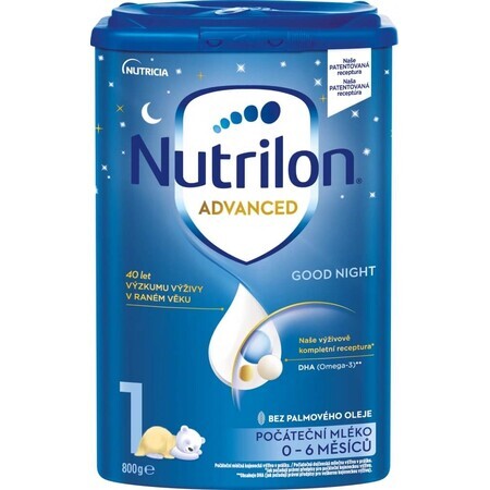 Nutrilon Advanced 1 Good Night 6×800 g, leche infantil