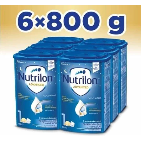 Nutrilon Advanced 1 Good Night 6×800 g, latte per lattanti