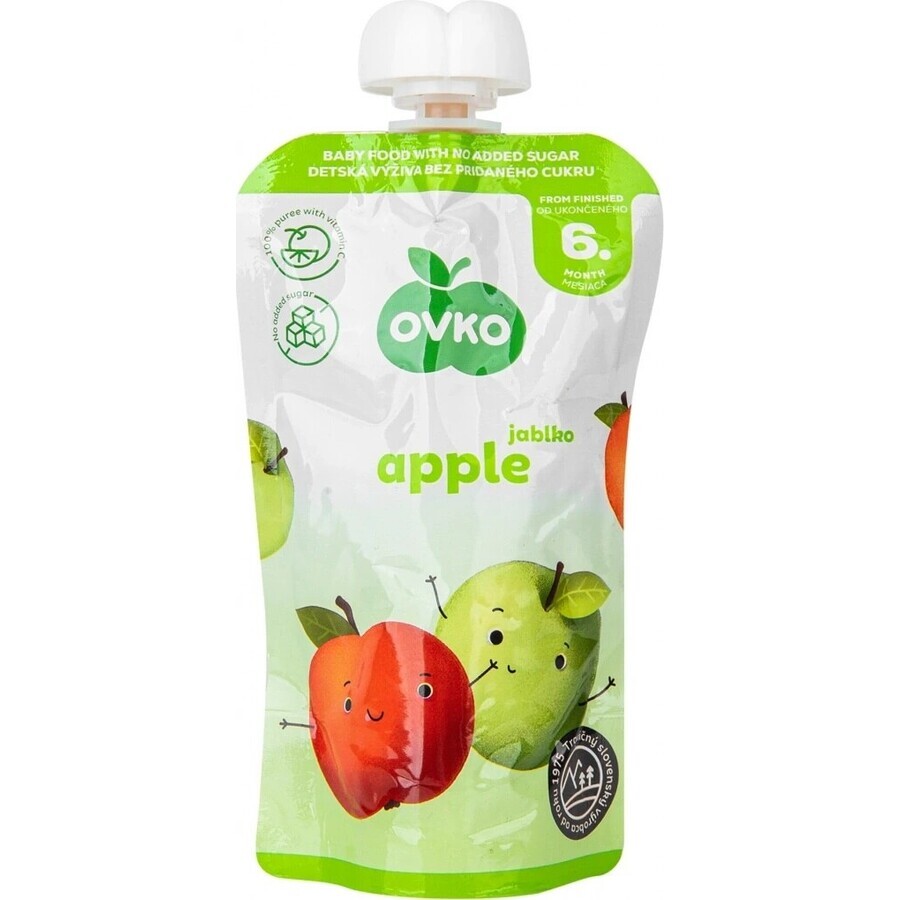 OVKO Baby Food Manzana 1×120 g, cápsula de fruta