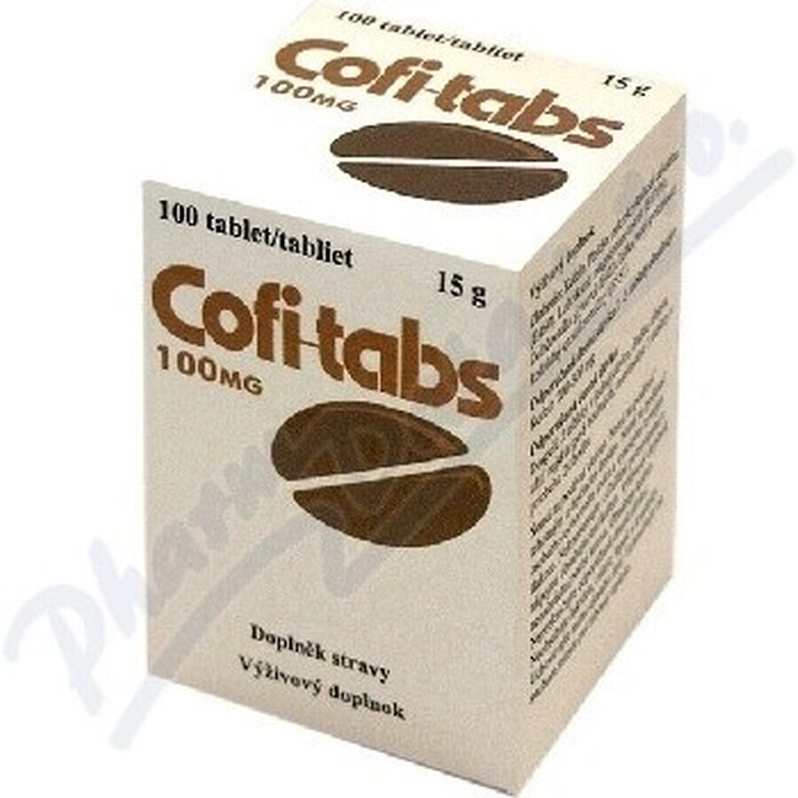 Vitabalans Cofi-tabs 1×100 tbl, comprimidos con cafeína