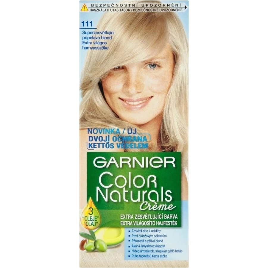 Garnier Color Naturals permanent hair color 111 Superlightening hair color 111 Superlightening ash blonde 1×1 piece, hair color