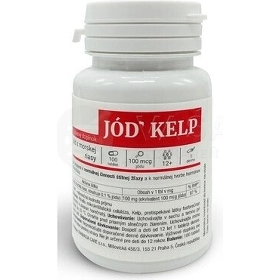 RED HEALTH CARE IODINE IODINE KELP 1×100 tbl, jodhaltig