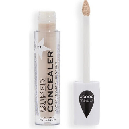 Revolution Relove, Super Concealer Radiant Matte Matte C3, concealer 1×3 ml, concealer