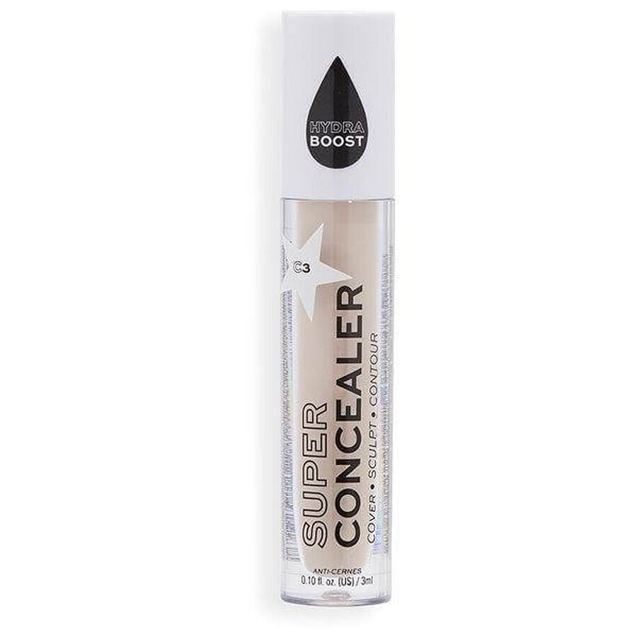 Revolution Relove, Super Concealer Radiant Matte Matte C3, concealer 1×3 ml, concealer