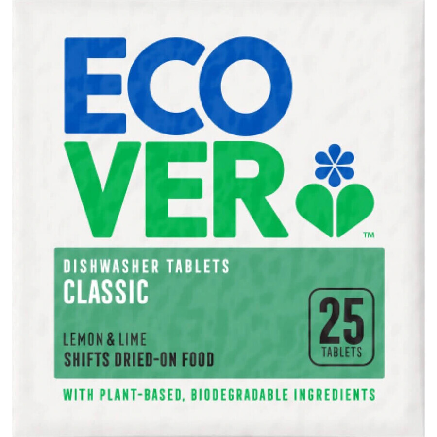 ECOVER dishwashing tablets 1x25 pcs, dishwashing tablets