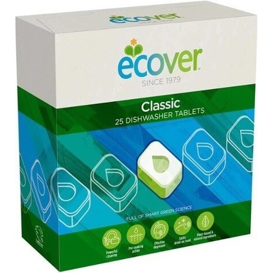 ECOVER dishwashing tablets 1x25 pcs, dishwashing tablets