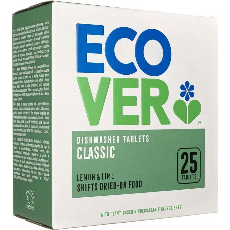 ECOVER dishwashing tablets 1x25 pcs, dishwashing tablets