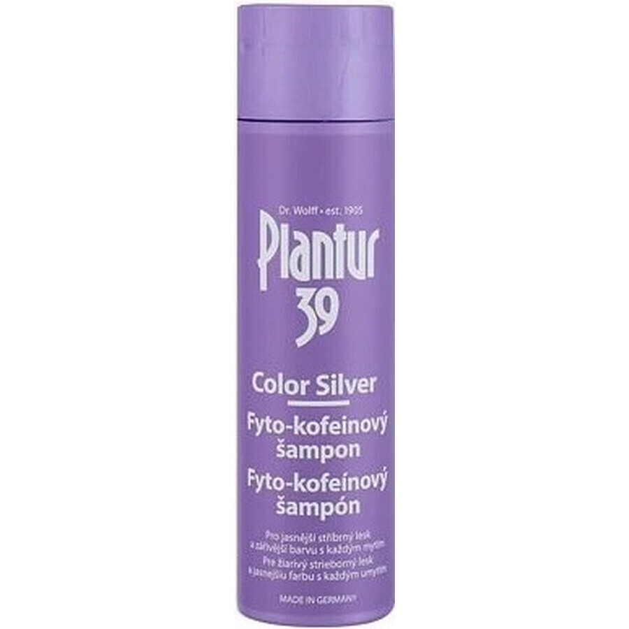 Plantur 39 Colour Silver Phyto-caffeine shampooing 1×250 ml, shampooing à la caféine