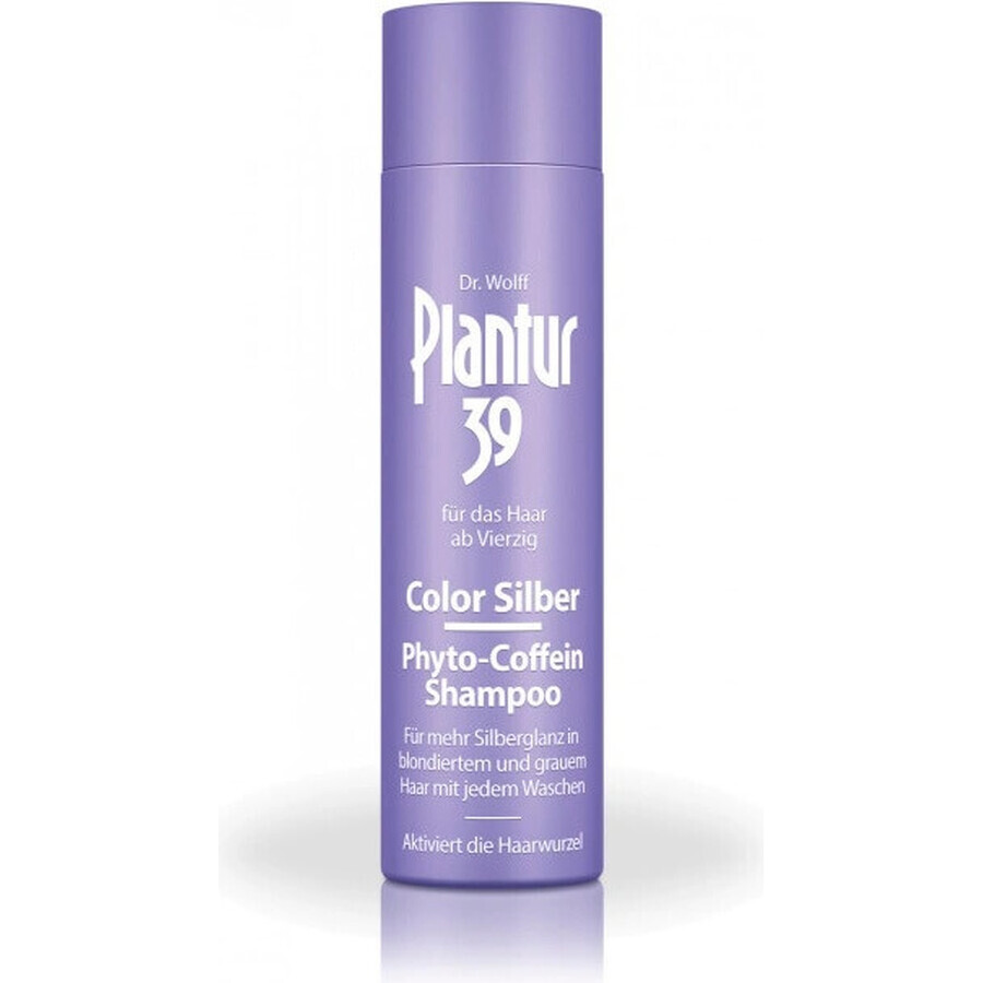 Plantur 39 Colour Silver Phyto-caffeine shampooing 1×250 ml, shampooing à la caféine