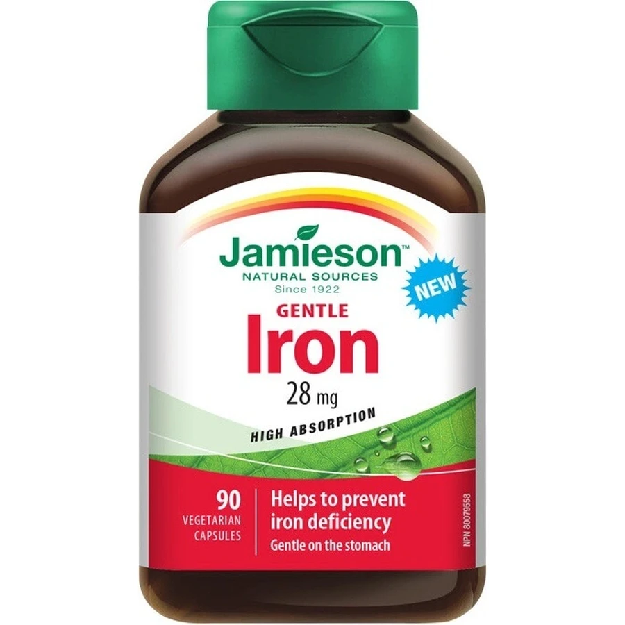 JAMIESON GENTLE IRON COMPLEX 1×90 cps, supliment alimentar