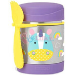 SKIP HOP Zoo Termo de comida con cuchara y tenedor Unicornio, 12 m+ 1×325 ml, termo de comida