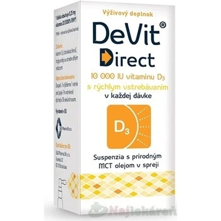 DeVit Direct 10 000 IU 1×6 ml, suplement diety: ceny i cechy