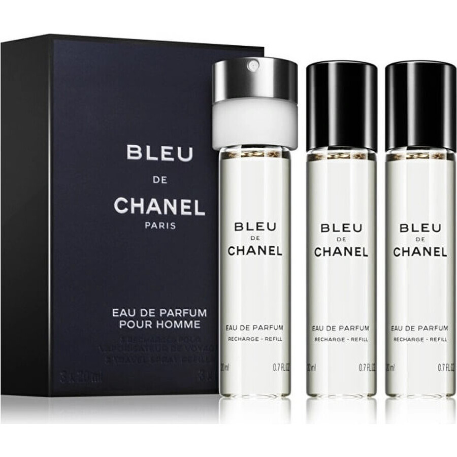 Chanel Bleu De Chanel Edt 3x20ml 60ml 1×1pc Chanel Bleu De Chanel Edt 3x20ml 60ml 1×1pc, eau de toilette