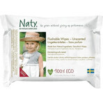 Eco by Naty Lingettes humides avec fonction papier toilette sans parfum 1×42 pcs, lingettes humides