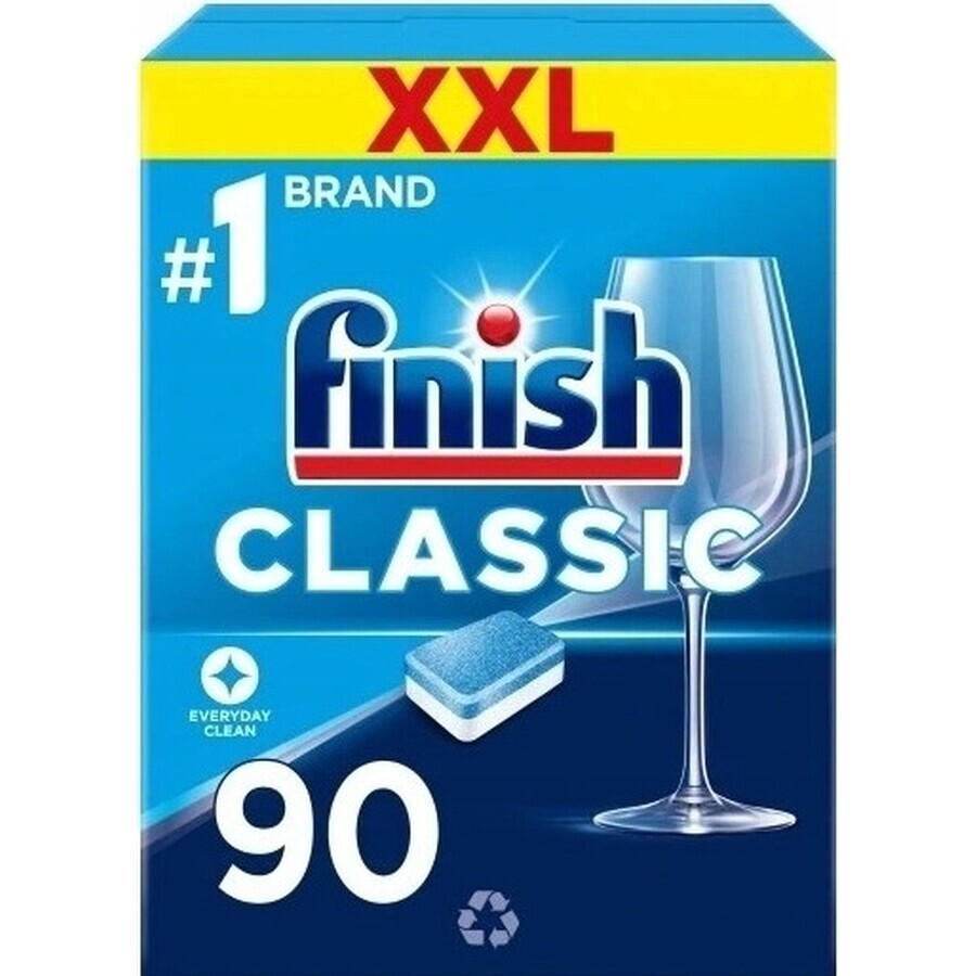 Finish tabs Classic Regular 1×90 unidades, pestañas para lavavajillas