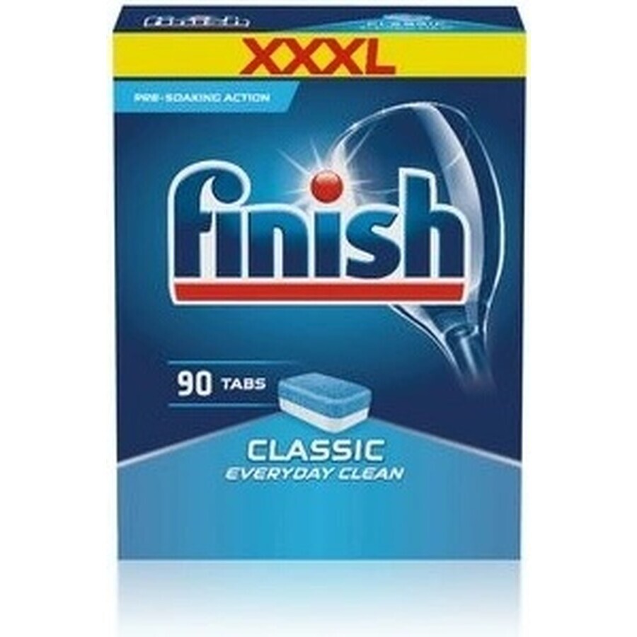 Finish tabs Classic Regular 1×90 unidades, pestañas para lavavajillas