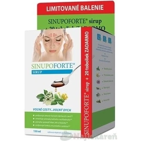 SINUPO FORTE Limitierte Packung 1×1 Set, Sirup und Kapseln