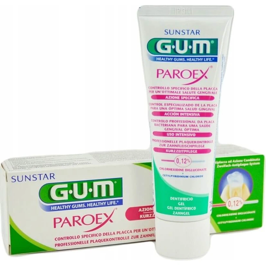 GUM gel dentar PAROEX (CHX 0,12%) 1×75 ml, gel