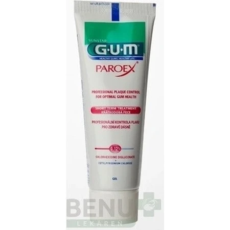 GUM gel dentar PAROEX (CHX 0,12%) 1×75 ml, gel