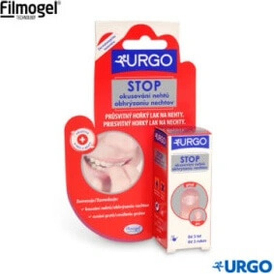 URGO FILMOGEL STOP NAIL BIKETING 1×9 ml, laca de uñas amarga contra morderse las uñas