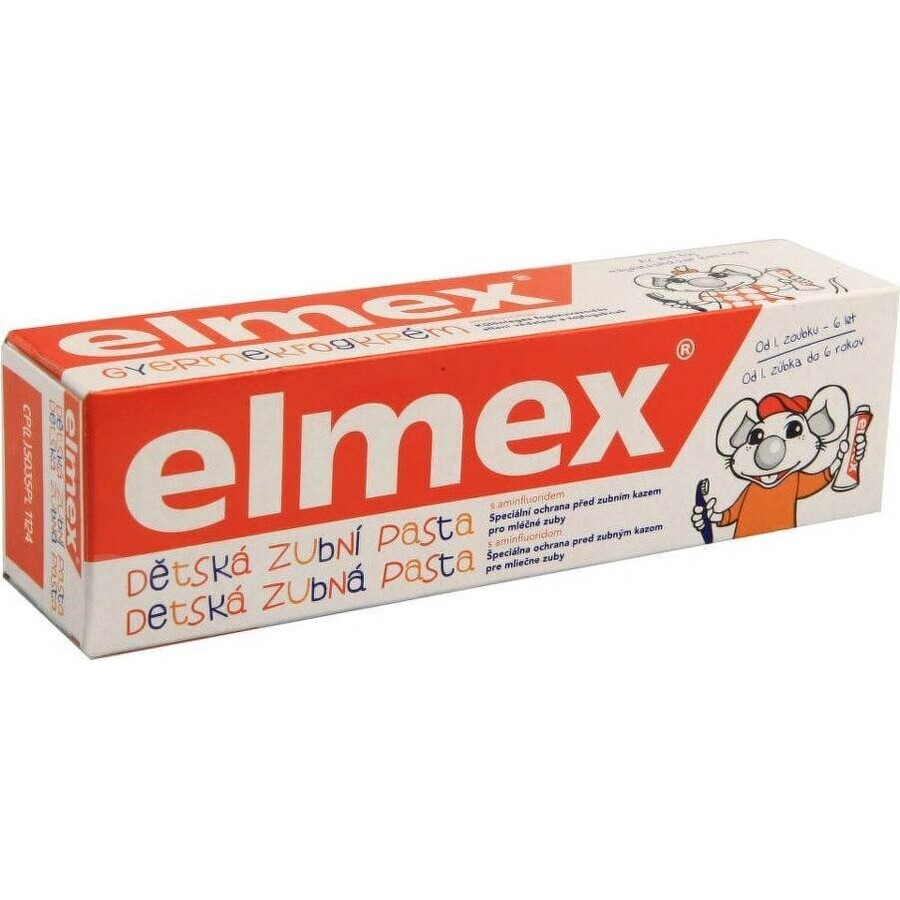 ELMEX JUNIOR PASTA DENTAL 1×75 ml, pasta dental para niños