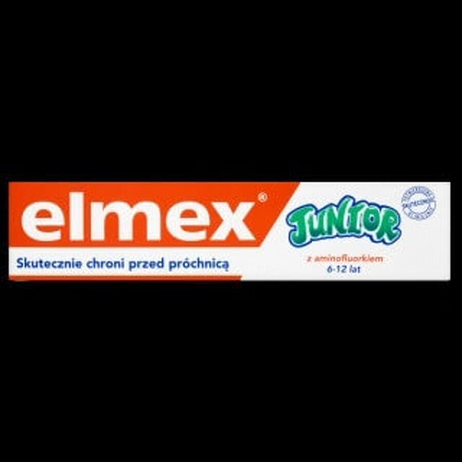 ELMEX JUNIOR PASTA DENTAL 1×75 ml, pasta dental para niños