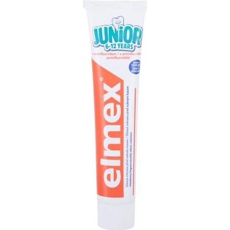 ELMEX JUNIOR PASTA DENTAL 1×75 ml, pasta dental para niños