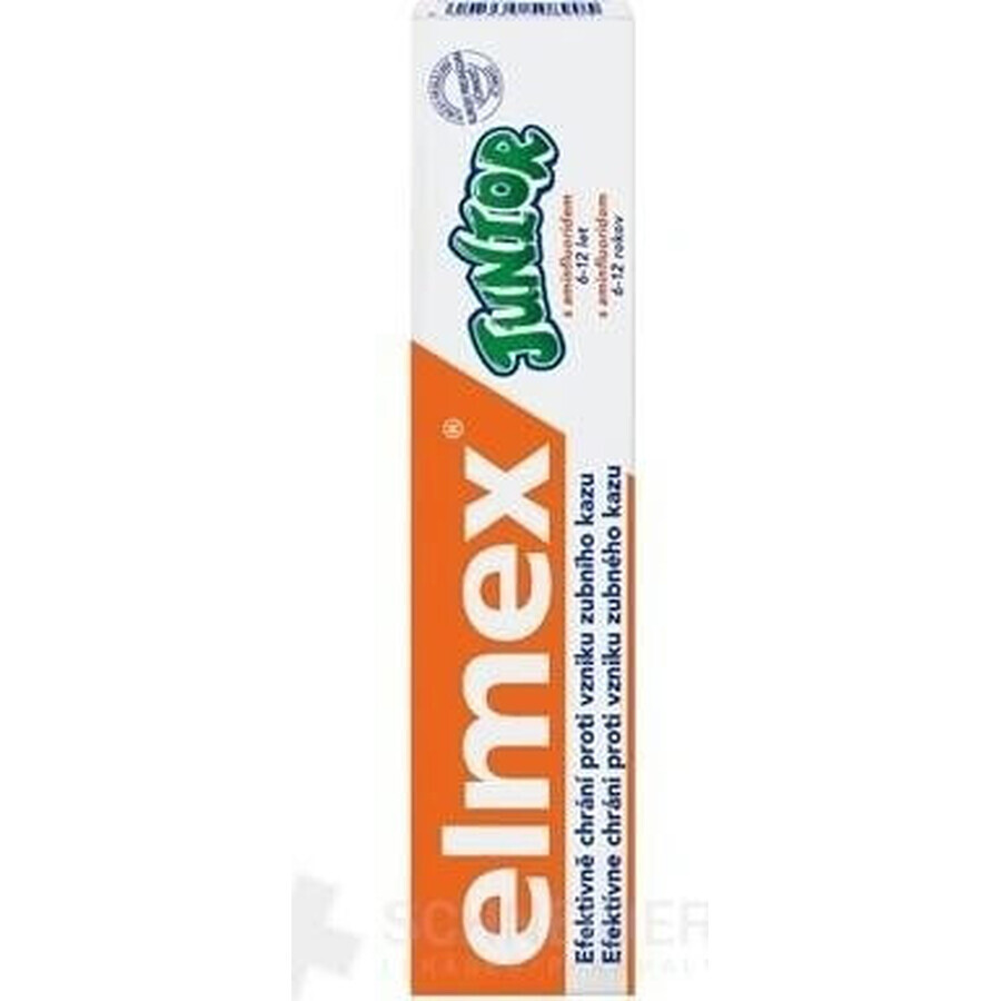 ELMEX JUNIOR PASTA DENTAL 1×75 ml, pasta dental para niños