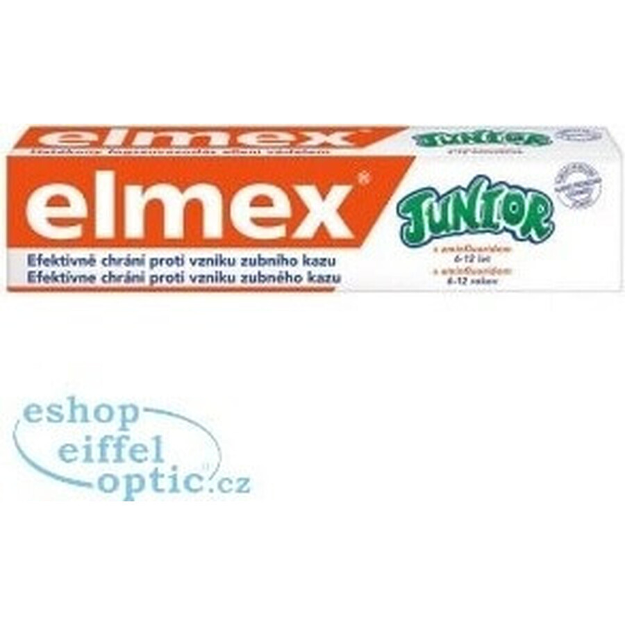 ELMEX JUNIOR PASTA DENTAL 1×75 ml, pasta dental para niños