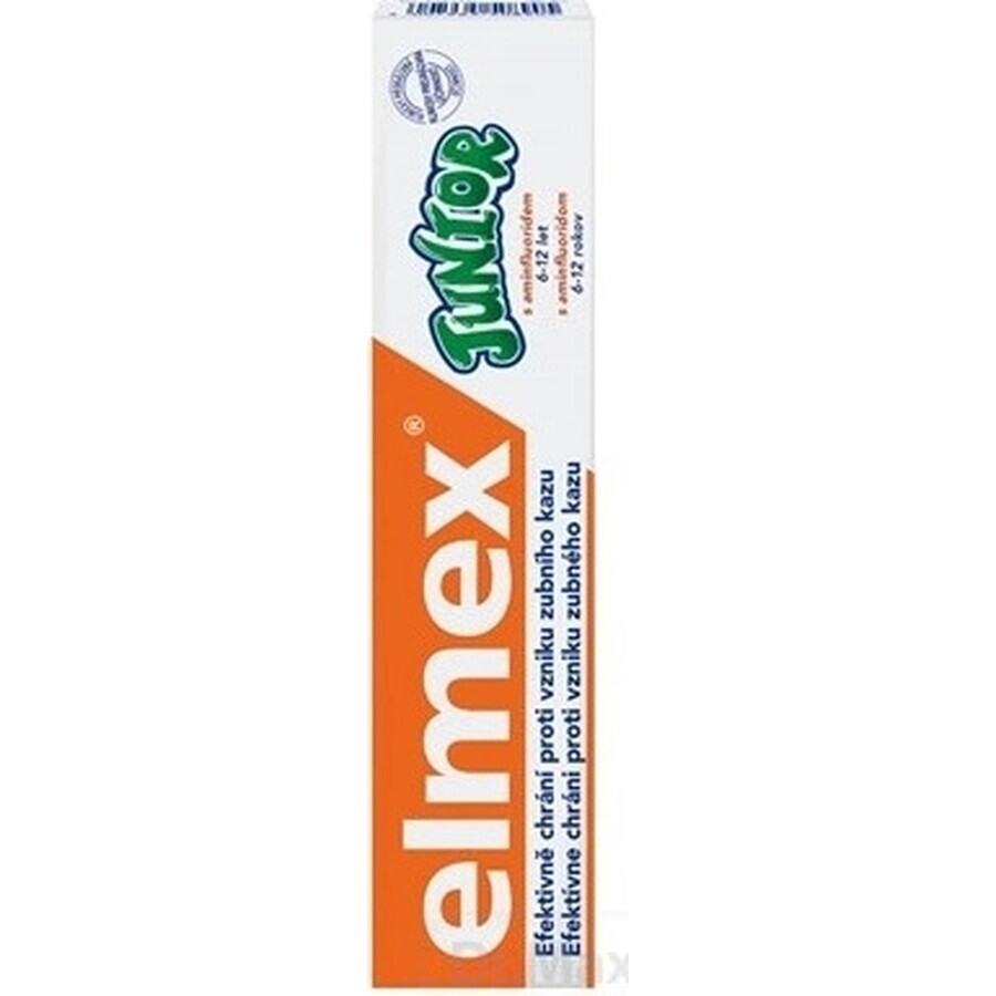 ELMEX JUNIOR PASTA DENTAL 1×75 ml, pasta dental para niños