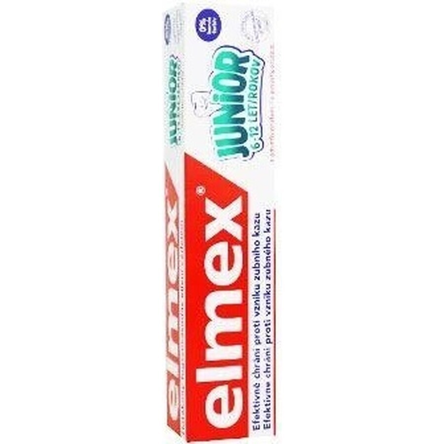 ELMEX JUNIOR PASTA DENTAL 1×75 ml, pasta dental para niños