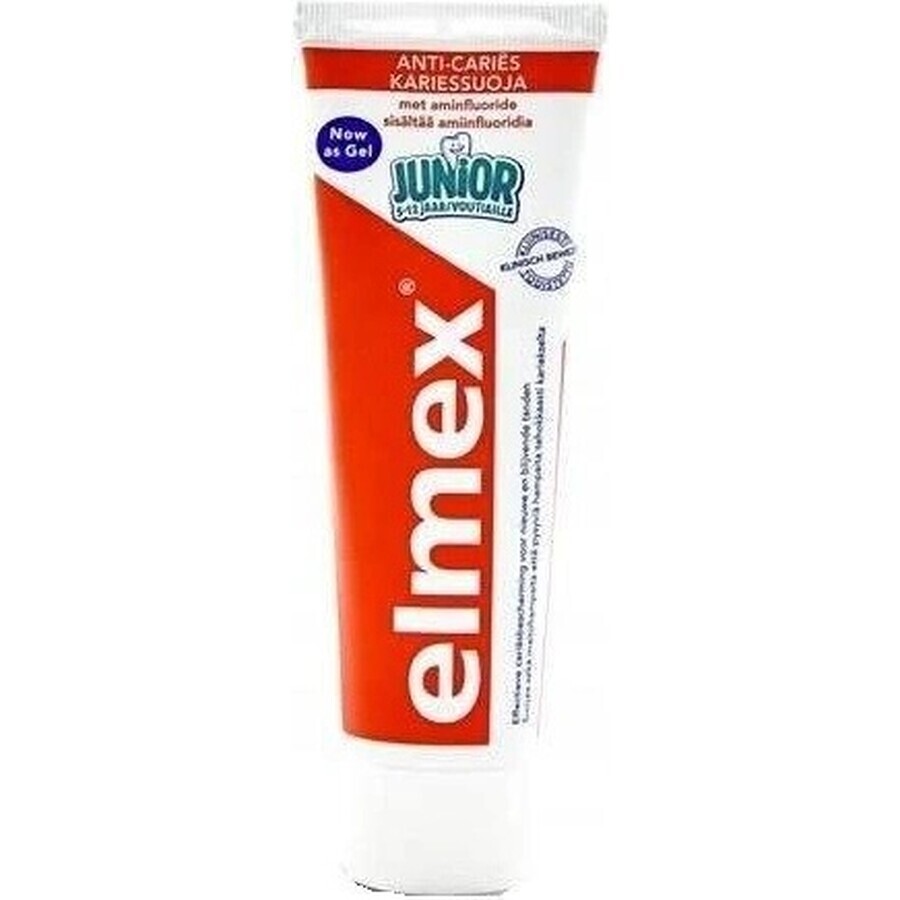 ELMEX JUNIOR PASTA DENTAL 1×75 ml, pasta dental para niños