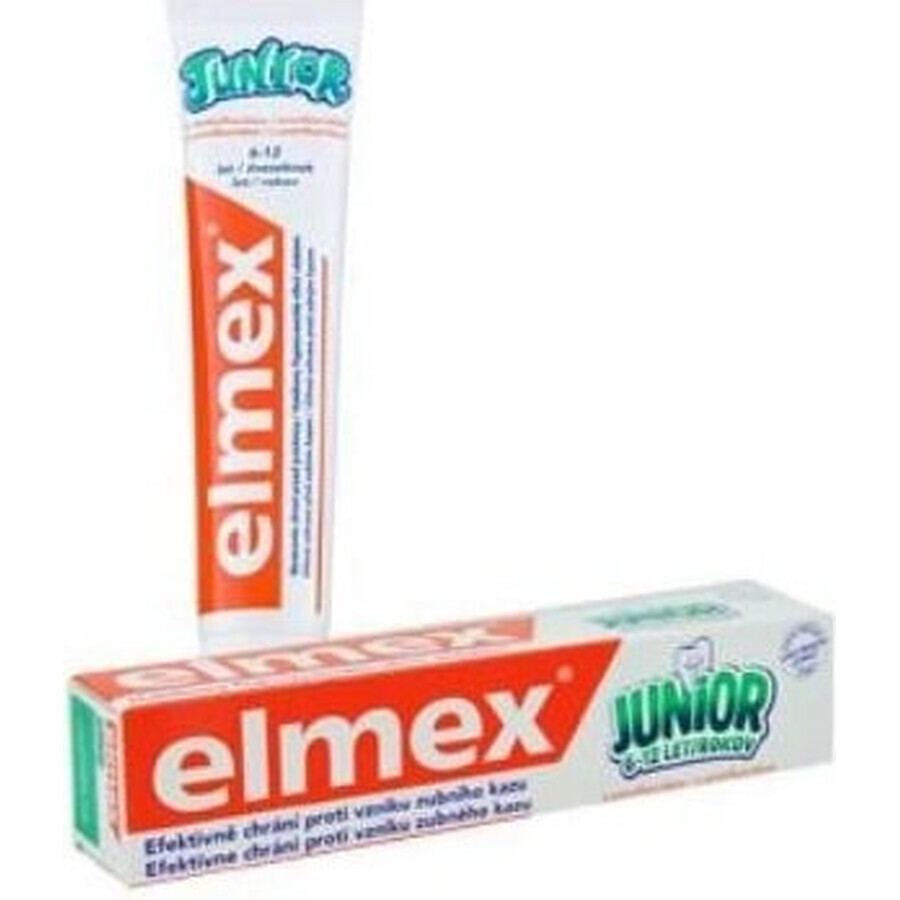 ELMEX JUNIOR PASTA DENTAL 1×75 ml, pasta dental para niños