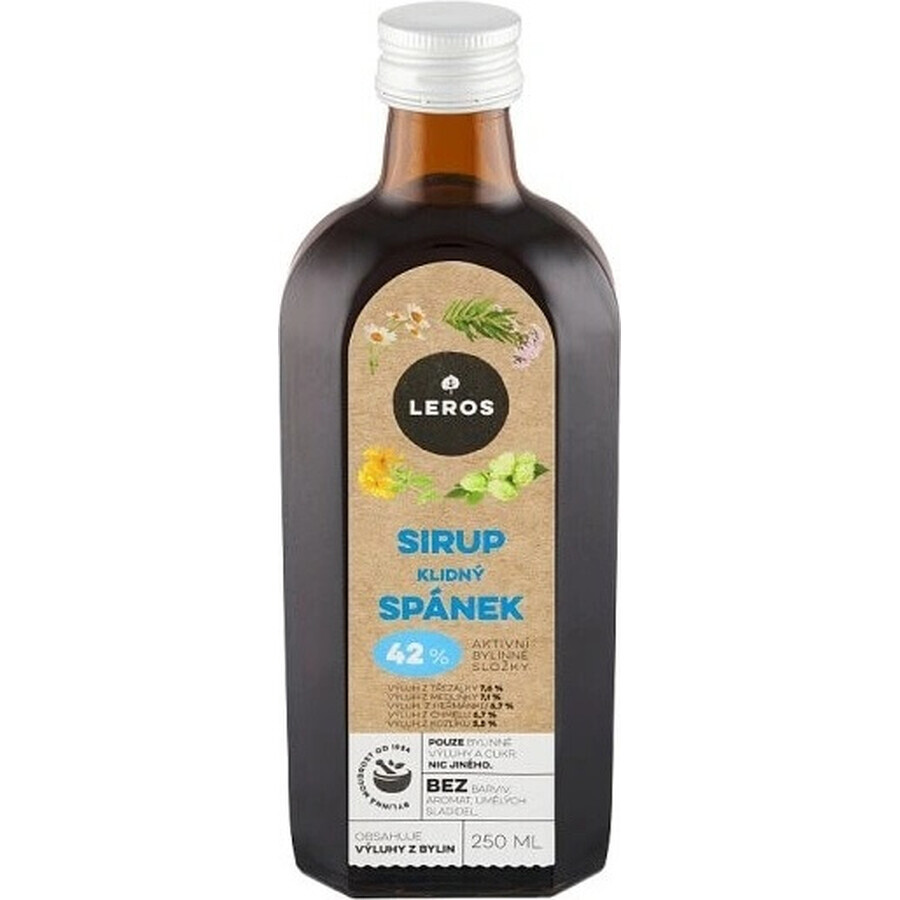 LEROS CALM SLEEP SYRUP 1×250 ml, jarabe para un sueño calmante y tranquilo