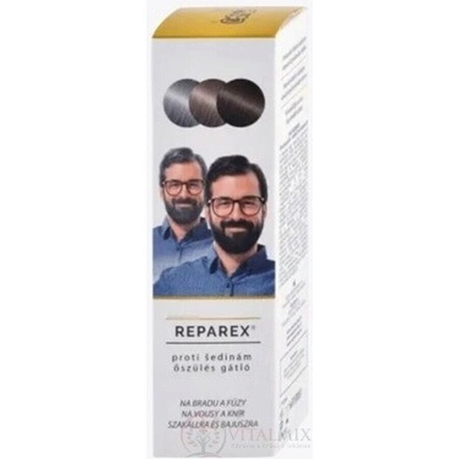 REPAREX Anti cheveux gris pour barbe et moustache 1×125 ml, pour barbe et moustache